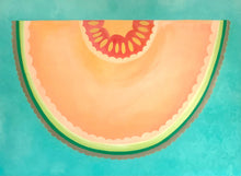 Load image into Gallery viewer, &#39;Juicy Cantaloupe Slice&#39; Giclee On Canvas 36&quot; x 48&quot;
