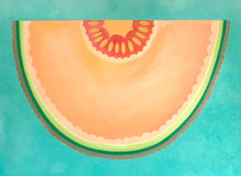 Load image into Gallery viewer, 'Juicy Cantaloupe Slice' Giclee On Canvas 36" x 48"