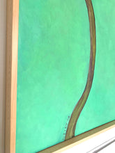 Load image into Gallery viewer, Three Poppy Pods Opening 40" x 40" Painting On Canvas 2003