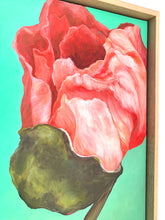 Load image into Gallery viewer, Three Poppy Pods Opening 40" x 40" Painting On Canvas 2003