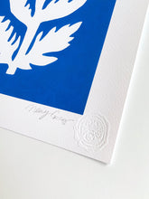 Load image into Gallery viewer, Sunprint No. 6 Giclee 17 x 21 - Bright Blue