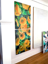 Load image into Gallery viewer, Sunflower Field Pair Original Oil Paintings On Canvas