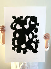Load image into Gallery viewer, "Crazy Dance" Black And White Abstraction Giclee