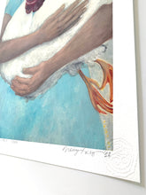 Load image into Gallery viewer, Girl With Locket Giclee on Paper or Canvas - limited edition