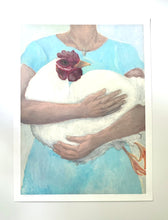 Load image into Gallery viewer, Girl With Locket Giclee on Paper or Canvas - limited edition