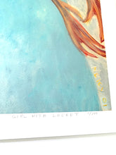 Load image into Gallery viewer, Girl With Locket Giclee on Paper or Canvas - limited edition