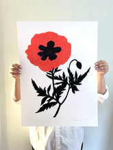 Load image into Gallery viewer, Poppy Cameo Giclee