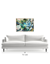 Load image into Gallery viewer, Mossy Filigree Original Abstract Oil Painting

