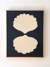 Load image into Gallery viewer, "Open Clam" SIMPLE SHAPES Original Painting On Canvas 24" x 30"