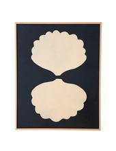 Load image into Gallery viewer, "Open Clam" SIMPLE SHAPES Original Painting On Canvas 24" x 30"