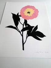 Load image into Gallery viewer, Peony Cameo Giclee