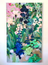 Load image into Gallery viewer, Pink Wall Garden 36" x 60" Original OIl Painting