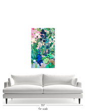 Load image into Gallery viewer, Pink Wall Garden 36" x 60" Original OIl Painting