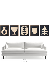 Load image into Gallery viewer, "Bee Balm" SIMPLE SHAPES Original Painting On Canvas 24" x 30"