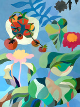 Load image into Gallery viewer, Tomatoes & Peonies Still Life 36" x 48" Original Oil Painting