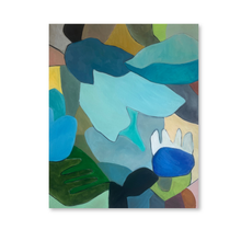 Load image into Gallery viewer, 'Tumbling Turquoise' Original Abstract Oil Painting by Neicy Frey 2026