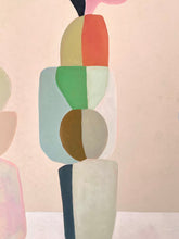 Load image into Gallery viewer, Vases Still Life On Putty 1 Original Abstract Oil Painting 40" x 40"