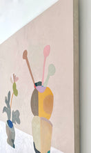 Load image into Gallery viewer, Vases Still Life On Putty 2 Original Abstract Oil Painting 40" x 40"