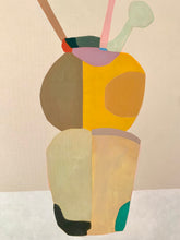 Load image into Gallery viewer, Vases Still Life On Putty 2 Original Abstract Oil Painting 40" x 40"