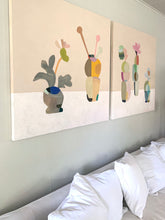 Load image into Gallery viewer, Vases Still Life On Putty 2 Original Abstract Oil Painting 40" x 40"