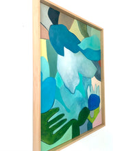 Load image into Gallery viewer, Tumbling Turquoise Original Abstract Oil Painting 24" x 30"