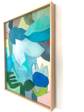 Load image into Gallery viewer, Tumbling Turquoise Original Abstract Oil Painting 24" x 30"