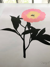 Load image into Gallery viewer, PAIR of Poppy & Peony Cameo Giclees