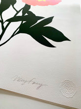 Load image into Gallery viewer, Peony Cameo Giclee