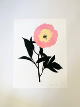Load image into Gallery viewer, PAIR of Poppy & Peony Cameo Giclees