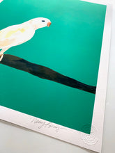 Load image into Gallery viewer, Lucky On Emerald - Parrot Giclee