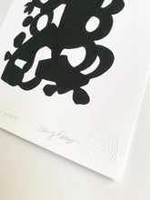 Load image into Gallery viewer, "Crazy Dance" Black And White Abstraction Giclee