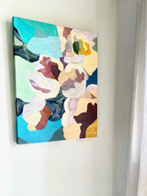 Load image into Gallery viewer, Turquoise Floral Abstraction Giclee