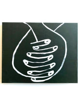 Load image into Gallery viewer, Holding Hands Giclee On Canvas 12" x 16"