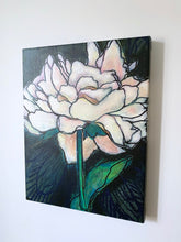 Load image into Gallery viewer, Blush Peony On Jet Giclee 12" x 16"