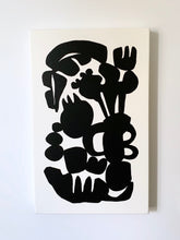 Load image into Gallery viewer, Brutalist Bouquet Black And White Abstraction Giclee
