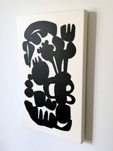 Load image into Gallery viewer, Brutalist Bouquet Black And White Abstraction Giclee