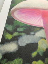 Load image into Gallery viewer, Forest Cherub Pink Mushroom Giclee