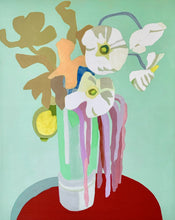 Load image into Gallery viewer, Japanese Anemone With Lemon Bouquet Giclee