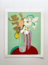 Load image into Gallery viewer, Japanese Anemone With Lemon Bouquet Giclee