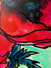 Load image into Gallery viewer, Red Anemones On Jade Giclee