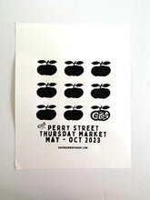Load image into Gallery viewer, Perry Street Thursday Market Screen-printed Poster
