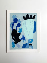 Load image into Gallery viewer, Blue Chinoiserie Abstraction #1 Giclee on paper 11&quot; x 14&quot;
