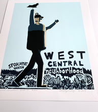 Load image into Gallery viewer, West Central Neighborhood &#39;Boris&#39; Limited Edition Giclee On Paper 16 x 20
