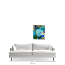 Load image into Gallery viewer, 'Tumbling Turquoise' Original Abstract Oil Painting by Neicy Frey 2026
