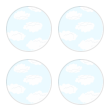 Little Clouds Sticker Sheet - (4) 1.5
