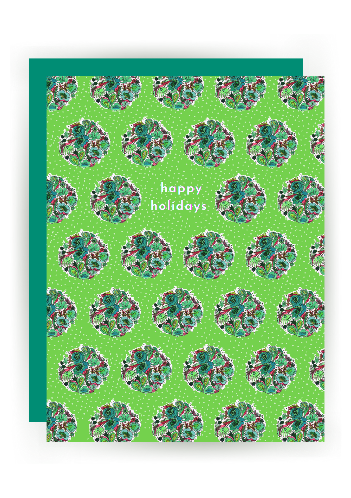 NF H 17 / Happy Holidays (mistletoe) Greeting Card