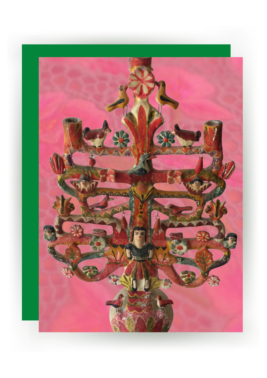Poppy Candelera Holiday Greeting Card