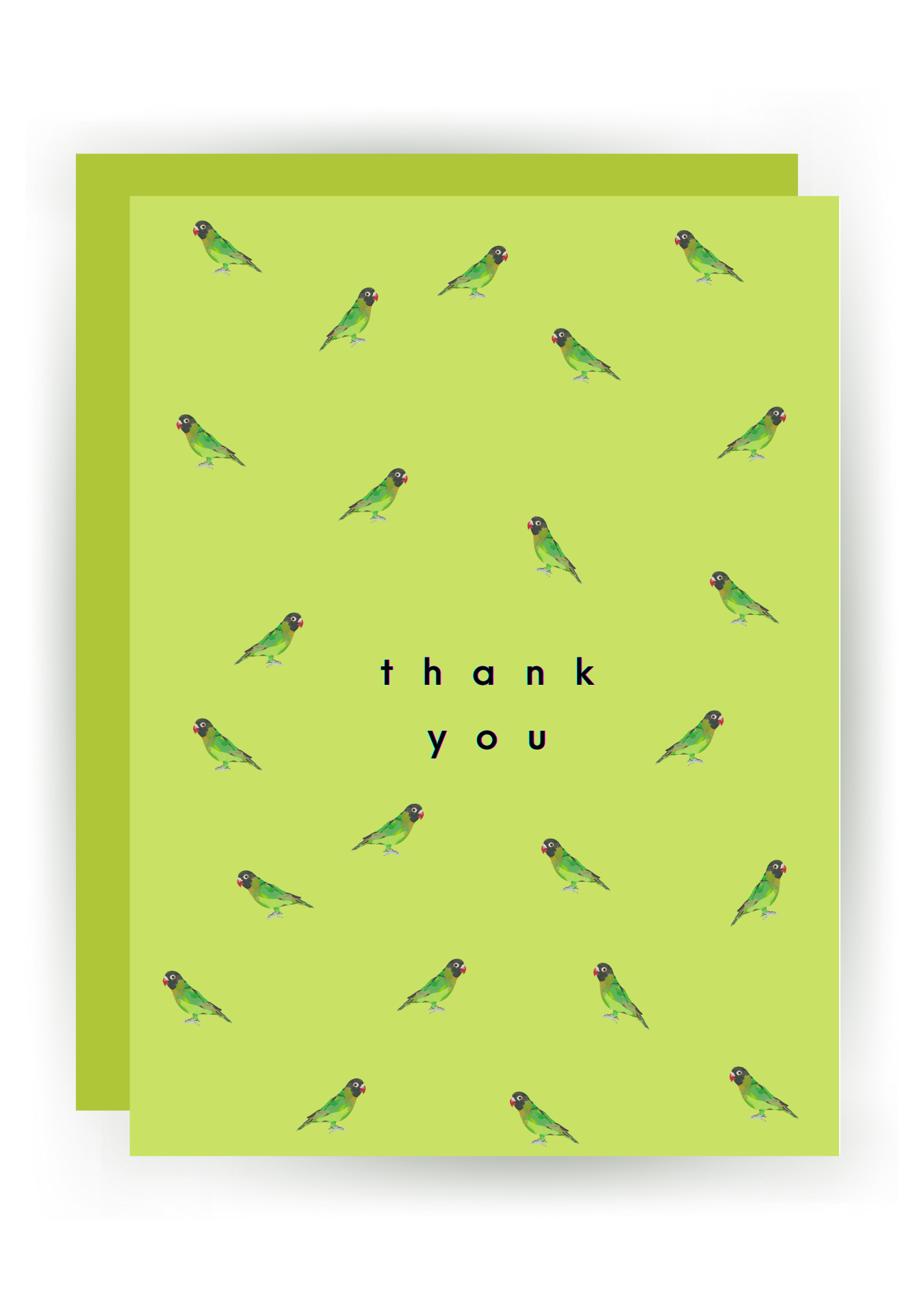 Thank You (birdies) Greeting Card