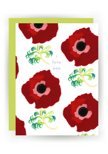 Load image into Gallery viewer, I Love You (Anemones) Greeting Card
