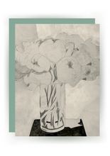 Load image into Gallery viewer, Peony Bouquet Sketch Greeting Card
